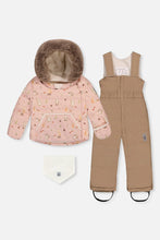 Load image into Gallery viewer, deux par deux Baby Two Piece Snowsuit - Pink Animal Print

