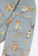 Load image into Gallery viewer, deux par deux Baby Two Piece Snowsuit - Blue Animal Print

