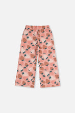 Load image into Gallery viewer, deux par deux Girls Wide Leg Sweatpants - Pink Strawberry Print
