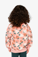 Load image into Gallery viewer, deux par deux Girls Sweatshirt - Pink Strawberry Print
