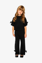 Load image into Gallery viewer, deux par deux Girls Milano Flare Legs Pants - Black
