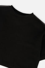 Load image into Gallery viewer, deux par deux Girls Milano Short-Sleeved Top - Black
