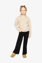 Load image into Gallery viewer, deux par deux Girls Sweater With Bow - Beige
