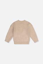 Load image into Gallery viewer, deux par deux Girls Sweater With Bow - Beige
