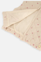 Load image into Gallery viewer, deux par deux Girls Puffy Corduroy Jacket - Beige w/floral print
