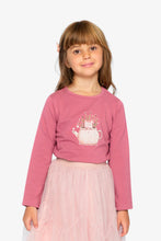 Load image into Gallery viewer, deux par deux Girls Organic Cotton Jersey T-Shirt - Raspberry Pink
