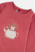 Load image into Gallery viewer, deux par deux Girls Organic Cotton Jersey T-Shirt - Raspberry Pink
