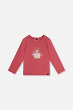 Load image into Gallery viewer, deux par deux Girls Organic Cotton Jersey T-Shirt - Raspberry Pink
