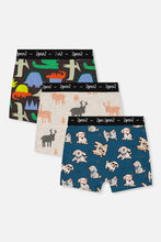 Load image into Gallery viewer, deux par deux Boys Printed Boxers - 3PK
