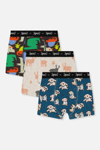 Load image into Gallery viewer, deux par deux Boys Printed Boxers - 3PK
