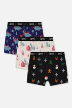 Load image into Gallery viewer, deux par deux Boys Printed Boxers - 3PK

