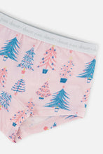 Load image into Gallery viewer, deux par deux Girls Printed Organic Cotton Boyshort Panties - 3 PK
