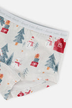 Load image into Gallery viewer, deux par deux Girls Printed Organic Cotton Boyshort Panties - 3 PK
