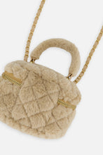 Load image into Gallery viewer, deux par deux Girls Faux Fur Small Bag - Beige
