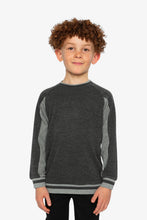 Load image into Gallery viewer, deux par deux Boys Flat Back Rib Sweatshirt - Grey
