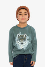 Load image into Gallery viewer, deux par deux Boys Long Sleeve T-Shirt - Turquoise
