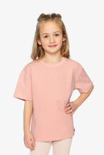 Load image into Gallery viewer, deux par deux Girls Heavy Jersey Wide Short Sleeve T-Shirt - Pink
