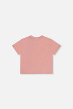 Load image into Gallery viewer, deux par deux Girls Heavy Jersey Wide Short Sleeve T-Shirt - Pink
