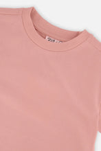 Load image into Gallery viewer, deux par deux Girls Heavy Jersey Wide Short Sleeve T-Shirt - Pink
