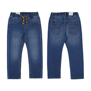 Mayoral Boys Soft Denim Jogger Pants - Medium Wash