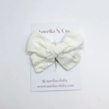 Load image into Gallery viewer, Aurelia &amp; Co. Eyelet Pigtail Bow Clips
