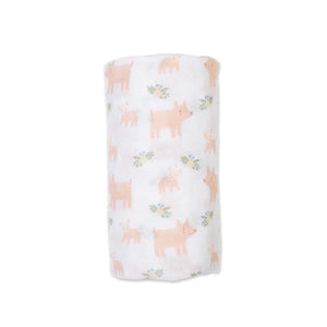 Lulujo Swaddle Blanket Muslin Cotton LG