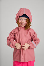 Load image into Gallery viewer, Reima Lampi Rubber Rain Jacket - Rose Blush
