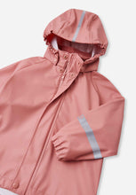Load image into Gallery viewer, Reima Lampi Rubber Rain Jacket - Rose Blush
