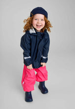 Load image into Gallery viewer, Reima Lampi  Rubber Rain Jacket - Navy
