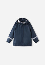 Load image into Gallery viewer, Reima Lampi  Rubber Rain Jacket - Navy
