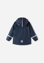 Load image into Gallery viewer, Reima Lampi  Rubber Rain Jacket - Navy

