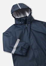 Load image into Gallery viewer, Reima Lampi  Rubber Rain Jacket - Navy
