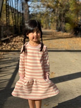 Load image into Gallery viewer, Vignette Girls Lara Dress - Pink Stripe
