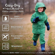 Load image into Gallery viewer, Jan &amp; Jul Kids Fleece Lined Cozy-Dry Rain Pants
