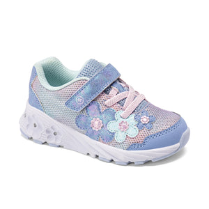 Stride Rite Girls Lighted Glimmer 2.0 Sneaker - Blue