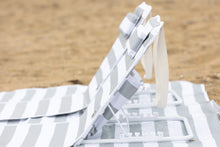 Load image into Gallery viewer, Current Tyed Fold Out Beach Lounger - Sage Stripes
