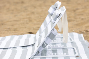 Current Tyed Fold Out Beach Lounger - Sage Stripes