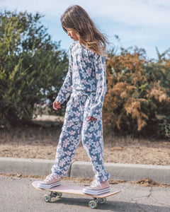 Feather 4 Arrow Girls Luna Hacci Top - Dusty Blue