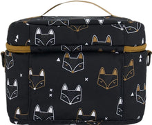 Load image into Gallery viewer, deux par deux Printed Lunch Box - Black Fox
