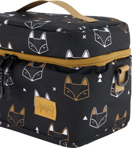 deux par deux Printed Lunch Box - Black Fox
