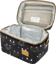 Load image into Gallery viewer, deux par deux Printed Lunch Box - Black Fox
