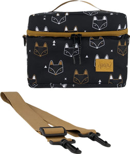 deux par deux Printed Lunch Box - Black Fox
