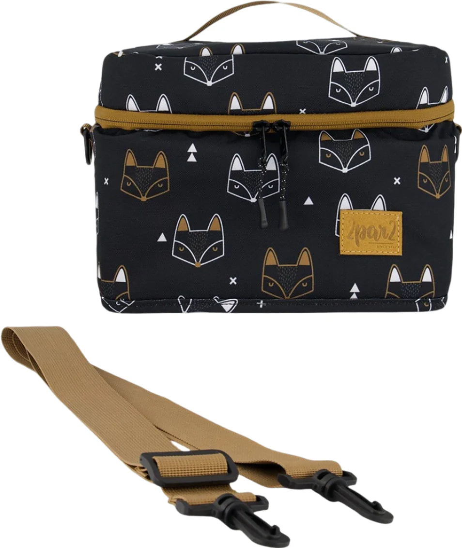 deux par deux Printed Lunch Box - Black Fox