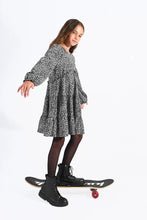 Load image into Gallery viewer, Molly Bracken Girls Woven Dress - Black Daisy
