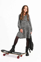 Load image into Gallery viewer, Molly Bracken Girls Woven Dress - Black Daisy
