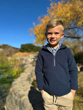 Load image into Gallery viewer, Me &amp; Henry Boys Macchu Sherpa Zip Up - Navy
