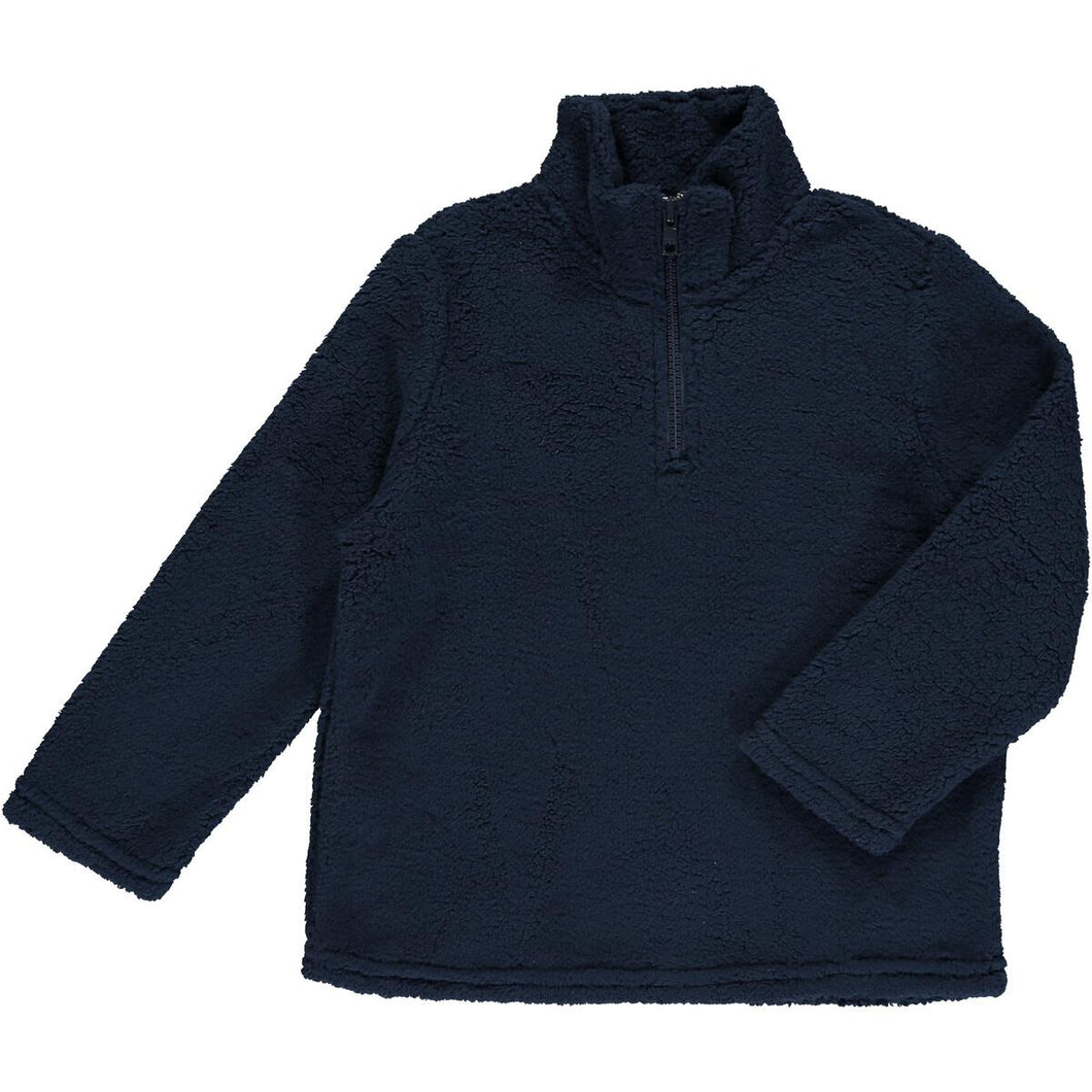 Me & Henry Boys Macchu Sherpa Zip Up - Navy