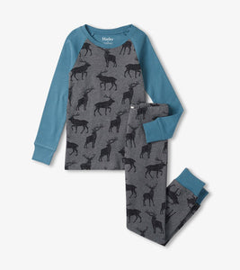 Hatley Boys Magestic Elks Raglan Pajama Set