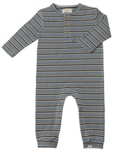 Load image into Gallery viewer, Me &amp; Henry Baby Boys Mason Ribbed Henley Romper
