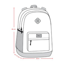 Load image into Gallery viewer, deux par deux Kids Backpack - Navy Unicorn Print
